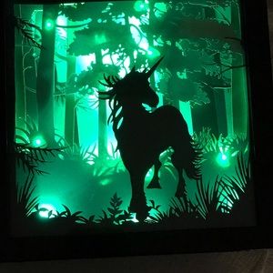 Unicorn Shadow Box